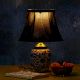 Plume Blue Ikat Bell Lampshade
